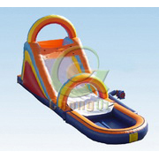 inflatable bouncer with slide